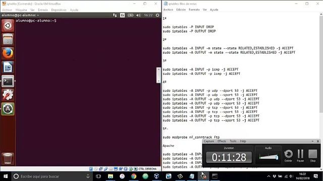 Configuración De Un Firewall Con Iptables