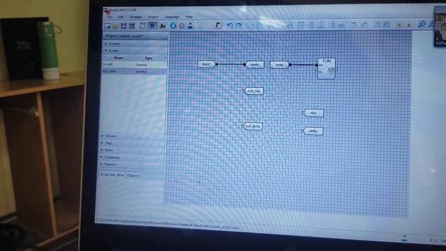 Star Delta Dengan Tesla SCADA #controller #dcs #computer