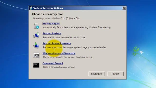 How To Use A System Image To Recover Your PC - Action Step 12 (Part 3)