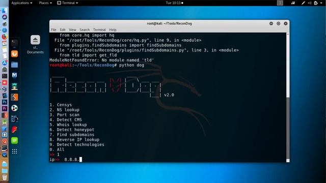 ReconDog - Reconnaissance Swiss Army Knife
