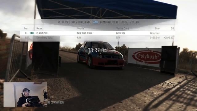 [Dirt Rally] Gameplay And Replay Delta Daily Greece Pomona Ekrixi Seat Ibiza Kitcar