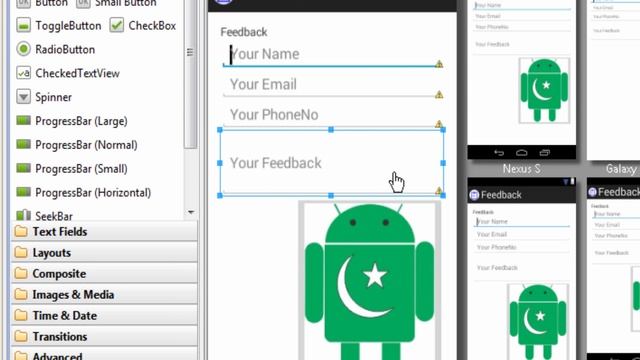Android Development Tutorials Beginners Urdu/Hindi#72 Feedback App  Better User Interface