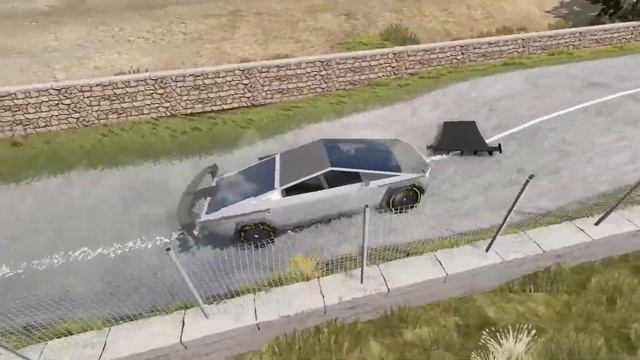 Tesla Cybertruck Vs DEEP Water - BeamNG Drive