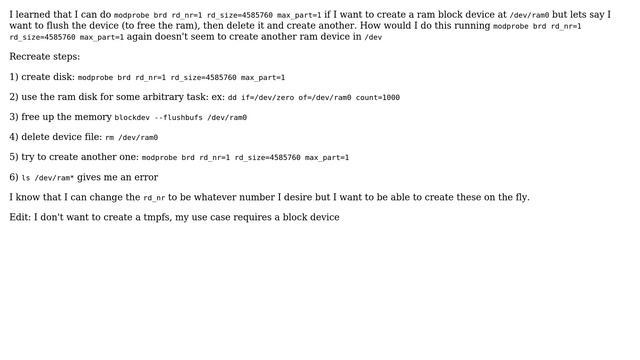 Unix & Linux: How Do You Create Block RAM Disks On Demand? (2 Solutions!!)