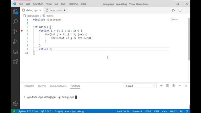 Debug Using VS Code C++