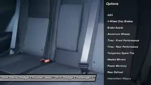 2015 DODGE CHALLENGER Arlington, TX E27036