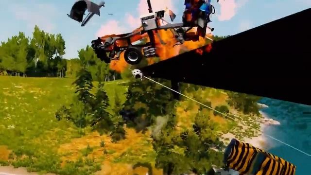 TRANSPORTING PIXAR CARS & FRUITS WITH COLORED & JOHN DEERE Vs CLAAS Vs TRACTORS - BeamNG.drive #5