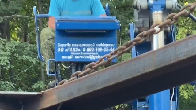 Снимаем МЕГА-САНИ с трала.