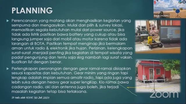 Webinar ORARI Pusat Lebih Jauh Tentang BOTA Bersama YC5YC #bota