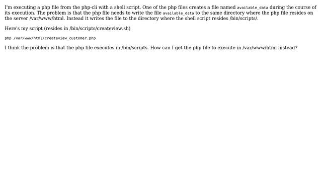 Unix & Linux: Execute File In Its Native Directory With Shell Script