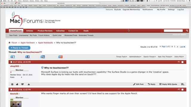 Mac Forums Video Chat 10:30:16 - FIXED