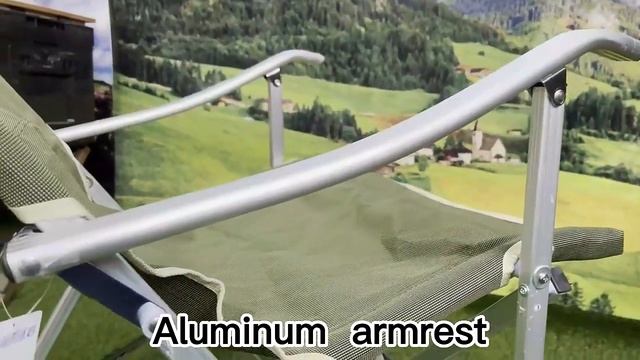 High Back Aluminum Camping Chair With Armrest @Hangrui Outdoor