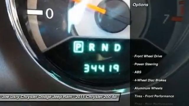 2011 CHRYSLER 200 Jackson, MS P3369