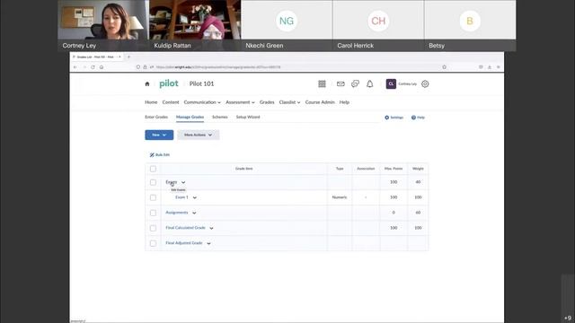 Managing Grades In Pilot