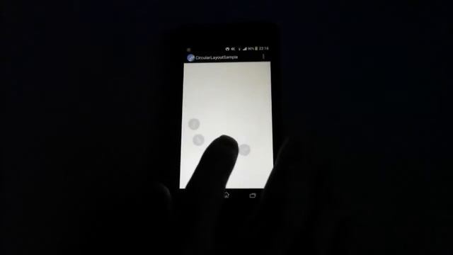 [Android] Circular Layout Sample (Tap, Scroll And Fling)