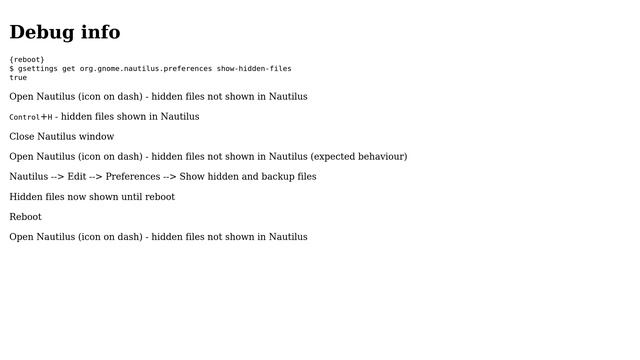 Ubuntu: Nautilus Show Hidden Files