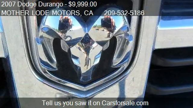 2007 Dodge Durango SXT 4WD - For Sale In SONORA, CA 95370
