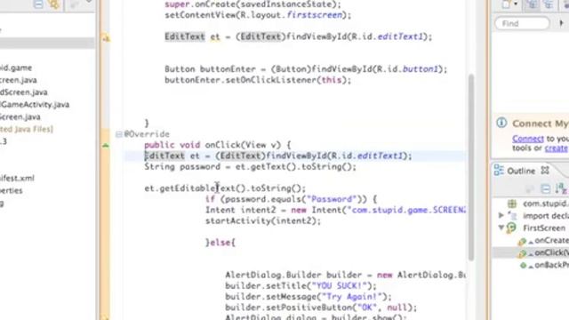 Android Development Tutorial- Button Gets EditText Field/Setup A Login Screen!!!