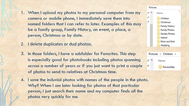 How To Organise Digital Photos On PC By Our Family Photobooks