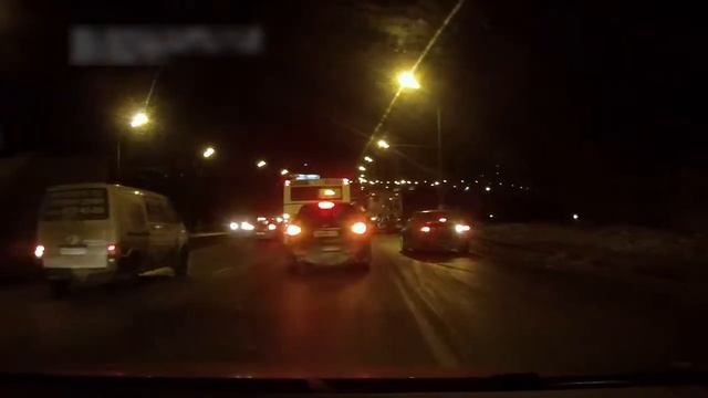 Занесло в гололед.