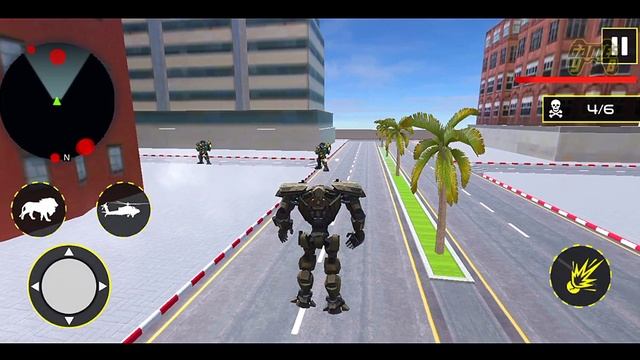 Multi Robot Transforming Games 2021: Lion Robot Helicopter Fights - Android Gameplay