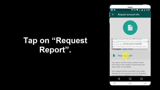 How To Request Your Account Information On WhatsApp On An Android Device