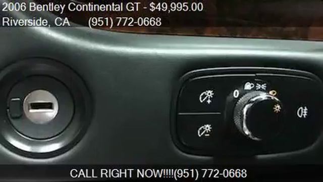 2006 Bentley Continental GT Base AWD 2dr Coupe For Sale In R
