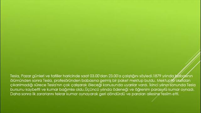 Bilim Adamları Serisi-5 Nikola Tesla Hayatı