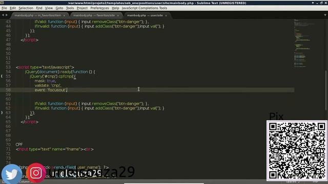 Curso Seblod Intermediario - Aula 18 -  Validar CNPJ E CPF