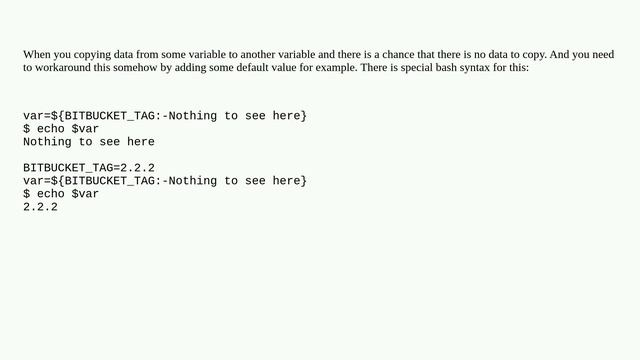 Bash: How To Assign The Value Of An Environment Variable To A Local Variable?