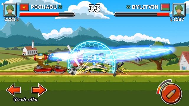 Hills Of Steel Online | 1 VS 1 Tank Tesla Max Level | Siêu Xe Tăng Phóng Tia Chớp Rất Mạnh