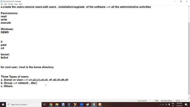 #Day 3 - File Permission System In Linux