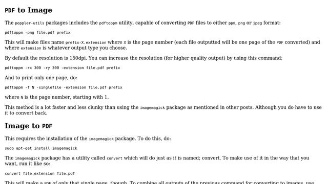 Ubuntu: PDF To Images To PDF (3 Solutions!!)