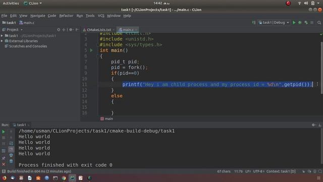 How To Execute Fork System Call In Linux Using C #4