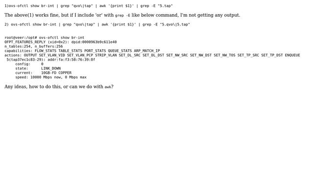'or' Condition In Grep -E