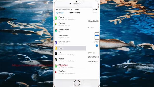 How To Set Show Previews Tips Notification As When Unlocked In IPhone 7
