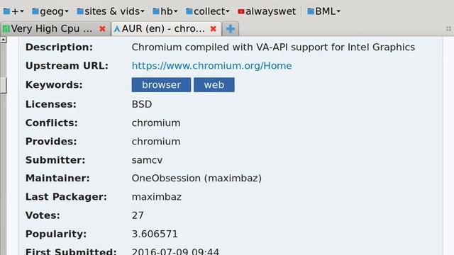 Arch/linux Chrome Video Playback Issue