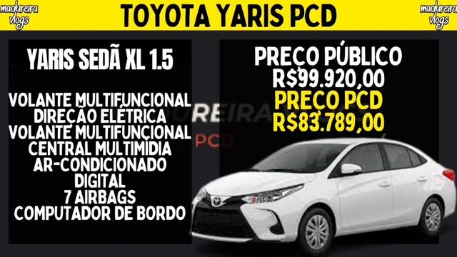 TABELA DE ABRIL TOYOTA PARA PCD DESCONTOS DE IPI, ICMS IPVA E BÔNUS!