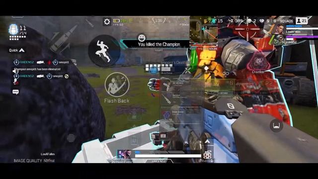 Flash Back Is Op | 5 Fingers Setup | IPhone XS Max | Apex Legends Mobile