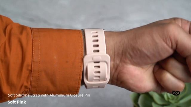 Soft Pink Soft Silicone Strap With Aluminum Closure Pin For Apple Watch 38/40/41/42/44/45mm