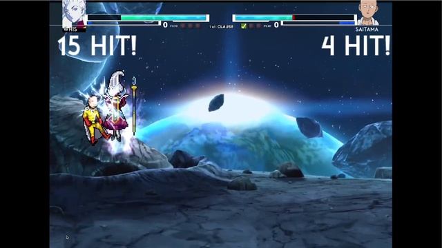 Whis VS Accurate Saitama( Nerfed ) In Jump Force Mugen