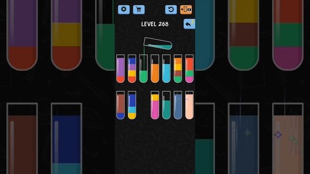 Water Color Sort Level 268 Walkthrough Solution IOS/Android