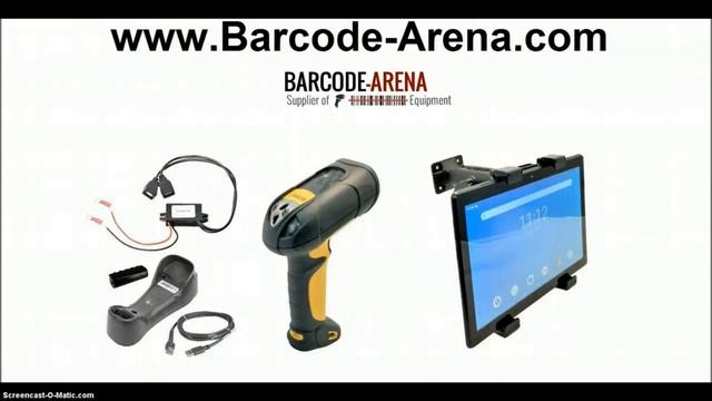 Forklift Mounted Android Tablet & Long Range Barcode Reader Kit, Barcode-Arena.com Product Spotligh