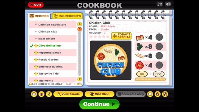 Papa's Pizzeria HD: Day 33 & Day 34