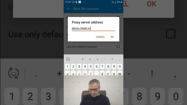 Configurare Android Sipnetic Gratuit, TLS/UDP Encrypted Sau Nu - Cu Samy Balasa