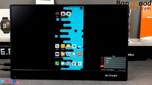 BlitzWolf BW-PCM3 Test, L’écran Tactile FHD Multi-usages.