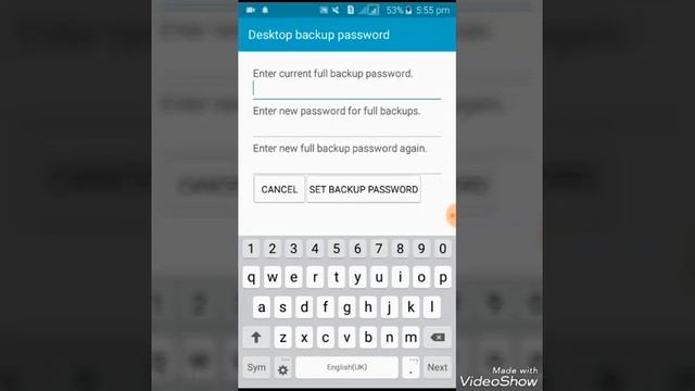 BACKUP PASSWORD FOR ANDROID MOBILE