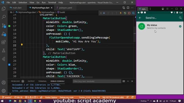 Open Whatsapp, Facebook Make Calls,Sms| Flutter Tutorial In Hindi/Urdu