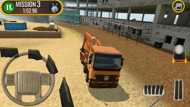 Construction Site Truck Driver Game #1 - Android Gameplay - Safe Concrete Mixer Driving Simulator