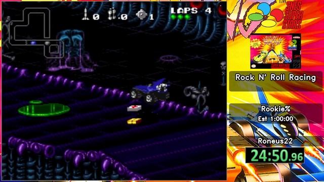 SNES Super Stars 2018 [048] - Rock N' Roll Racing (Rookie%) By Roneus22